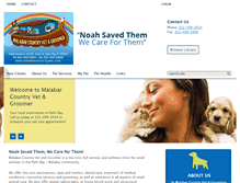 Tablet Screenshot of malabarcountryvetandgroomer.com